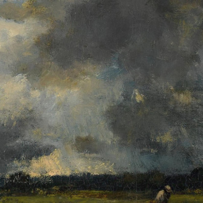 Il Temporale Narcisse-Virgile Diaz de La Peña nvd46 quadro stampato su tela