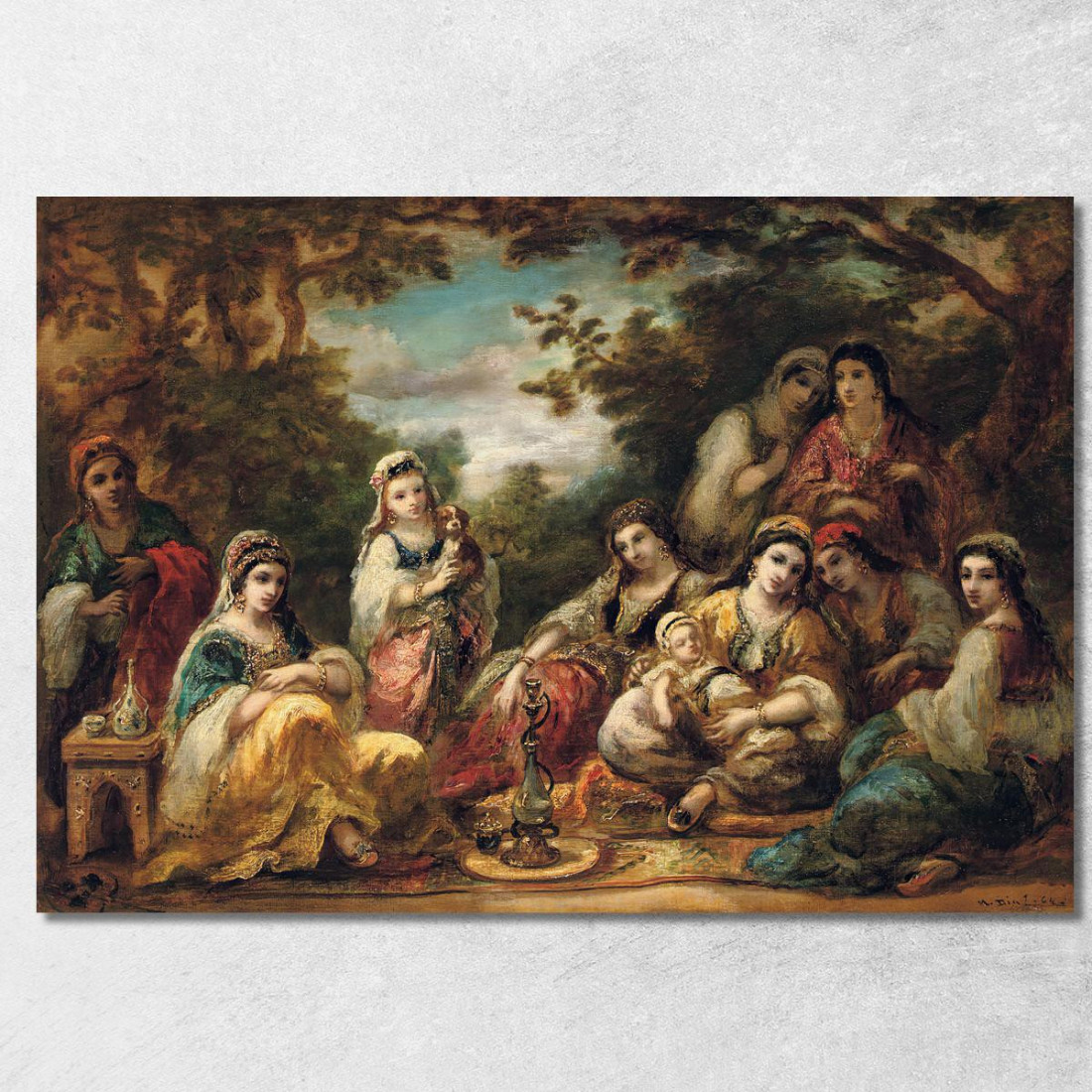 Donne Orientali A Riposo Narcisse-Virgile Diaz de La Peña nvd51 quadro stampato su tela Donne Orientali A Riposo Narcisse-Virgile Diaz de La Peña nvd51 quadro stampato su tela