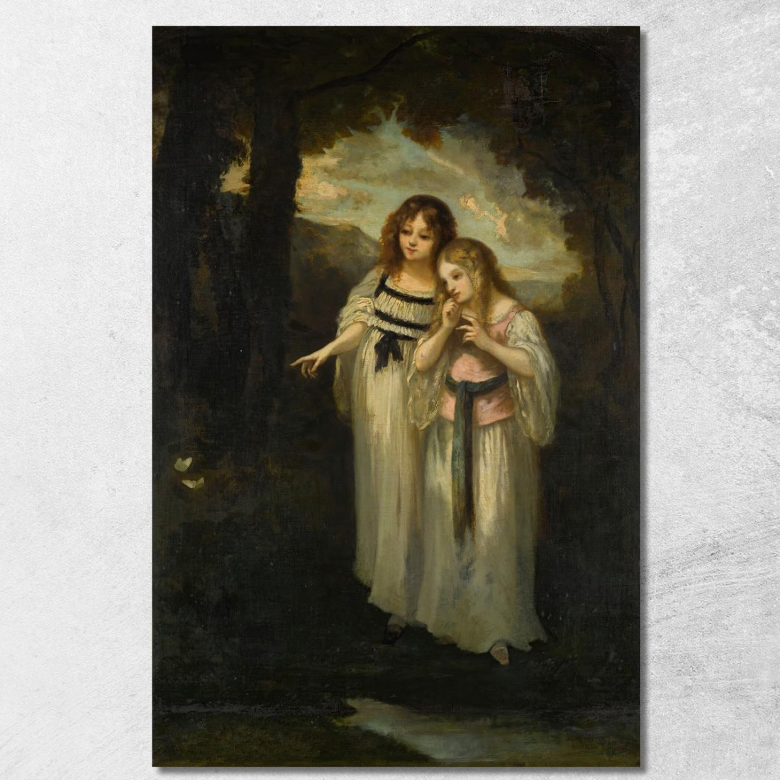 Farfalle Narcisse-Virgile Diaz de La Peña nvd52 quadro stampato su tela Farfalle Narcisse-Virgile Diaz de La Peña nvd52 quadro stampato su tela