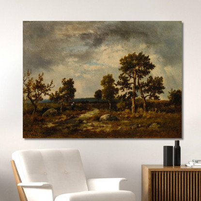 Sentiero Vicino Allo Stagno Delle Vipere Foresta Di Fontainebleau Narcisse-Virgile Diaz de La Peña nvd53 quadro stampato su tel