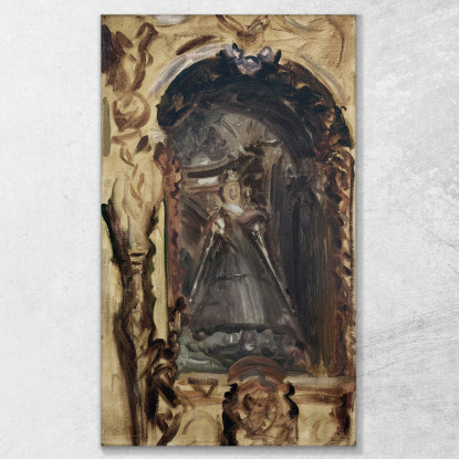 Madonna Col Bambino John Singer Sargent jss150 quadro stampato su tela