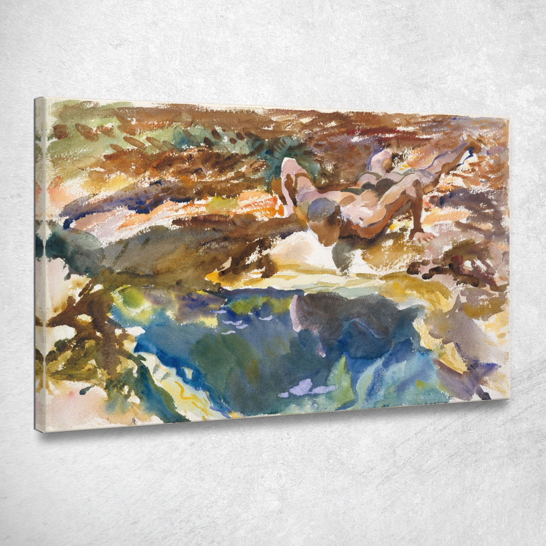 L'Uomo E La Piscina Florida John Singer Sargent jss151 quadro stampato su tela