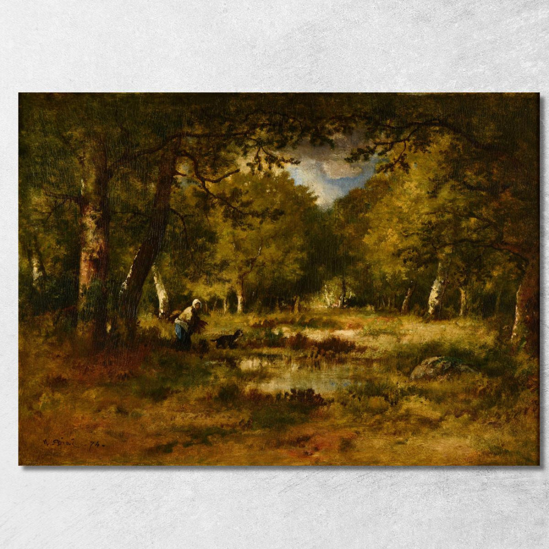 Sottobosco Narcisse-Virgile Diaz de La Peña nvd63 quadro stampato su tela Sottobosco Narcisse-Virgile Diaz de La Peña nvd63 quadro stampato su tela