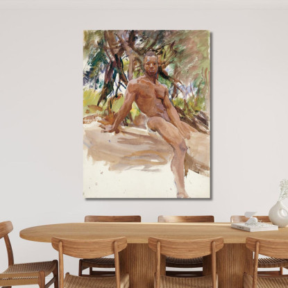 L'Uomo E Gli Alberi Florida John Singer Sargent jss152 quadro stampato su tela