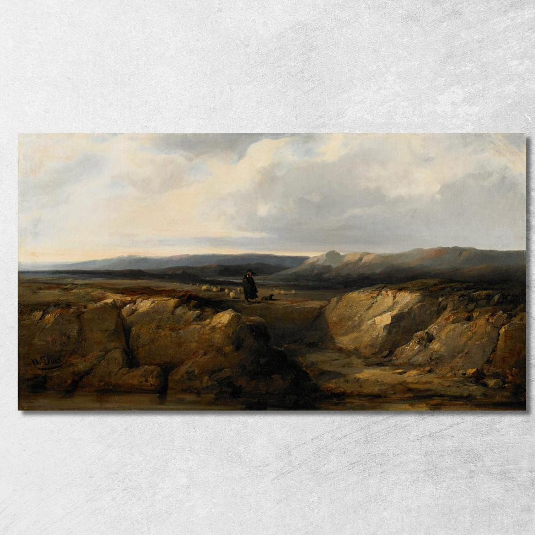 Il Pastore E Il Suo Gregge Narcisse-Virgile Diaz de La Peña nvd74 quadro stampato su tela Il Pastore E Il Suo Gregge Narcisse-Virgile Diaz de La Peña nvd74 quadro stampato su tela