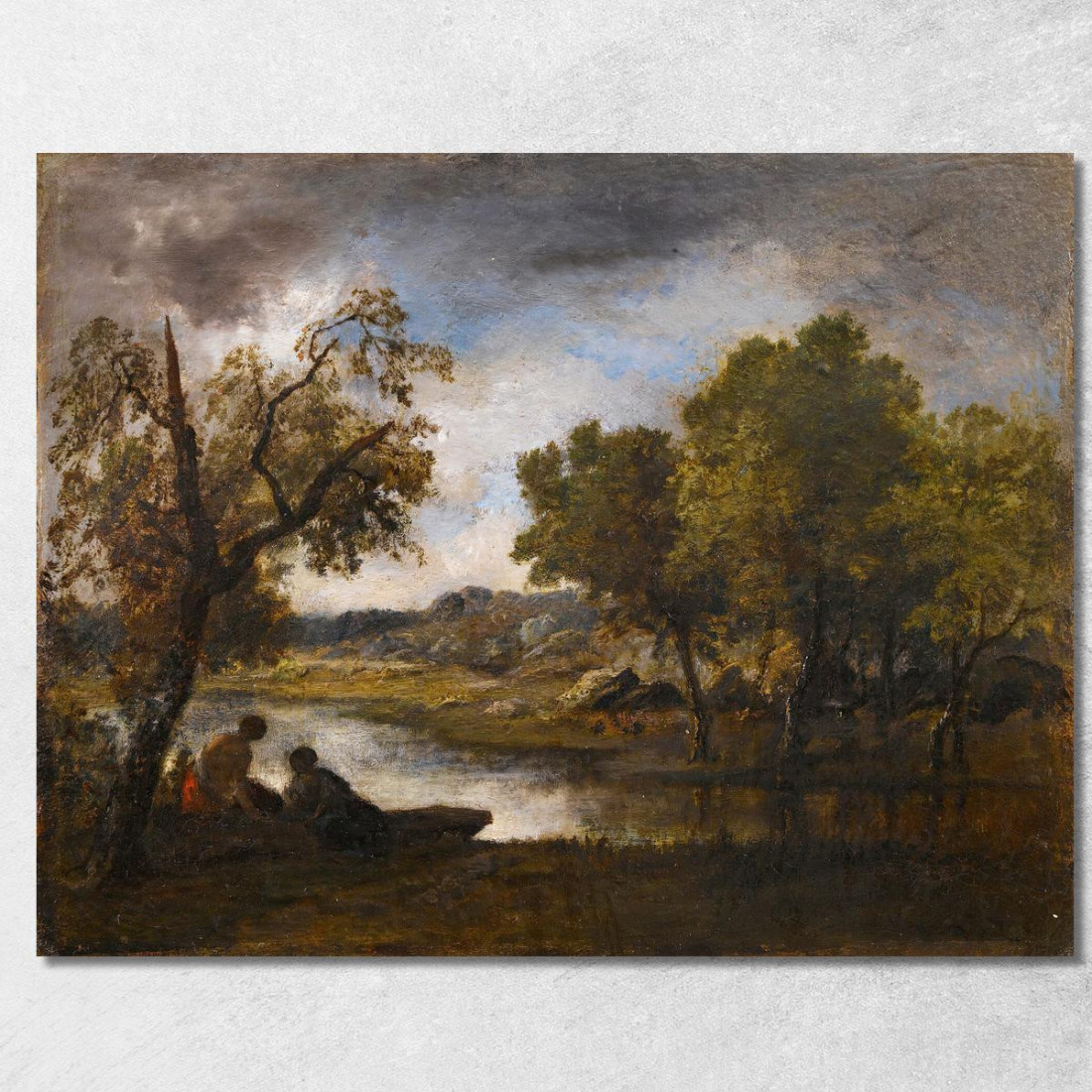Due Bagnanti Sulla Riva Di Un Lago Narcisse-Virgile Diaz de La Peña nvd77 quadro stampato su tela Due Bagnanti Sulla Riva Di Un Lago Narcisse-Virgile Diaz de La Peña nvd77 quadro stampato su tela