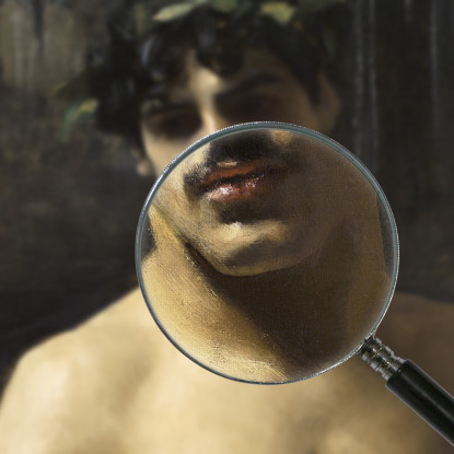Uomo Che Indossa Gli Allori John Singer Sargent jss154 quadro stampato su tela