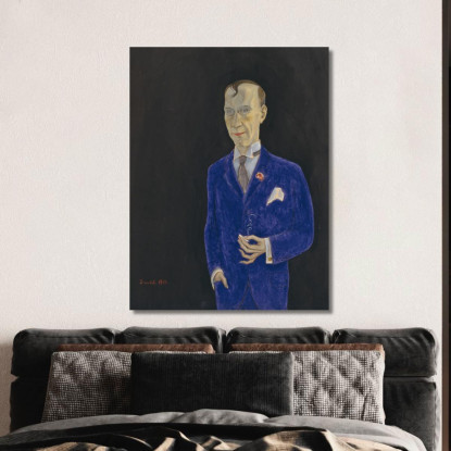 David Sprengel 1880-1941 Scrittore Critico Nils Dardel ndr7 quadro stampato su tela