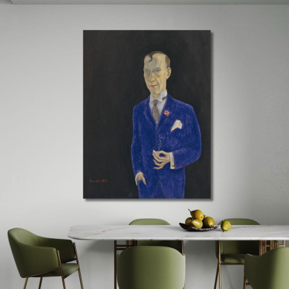 David Sprengel 1880-1941 Scrittore Critico Nils Dardel ndr7 quadro stampato su tela