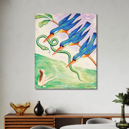 Il Serpente Rapito Nils Dardel ndr8 quadro stampato su tela