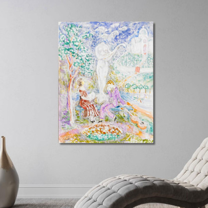 La Statua Rovinata Nils Dardel ndr11 quadro stampato su tela