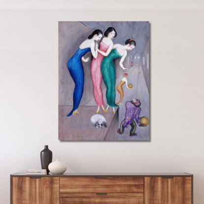 Sogni E Fantasie N.1 La Pista Da Bowling Nils Dardel ndr12 quadro stampato su tela