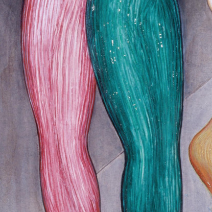 Sogni E Fantasie N.1 La Pista Da Bowling Nils Dardel ndr12 quadro stampato su tela