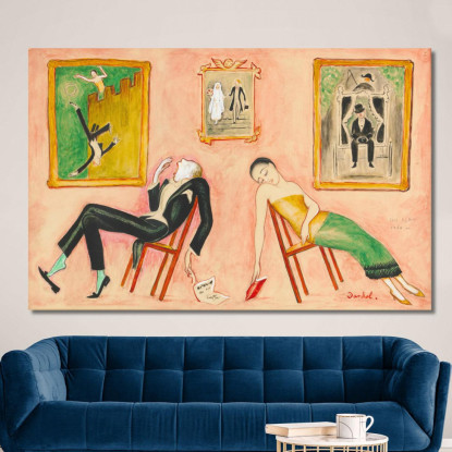 Idillio Familiare Nils Dardel ndr16 quadro stampato su tela