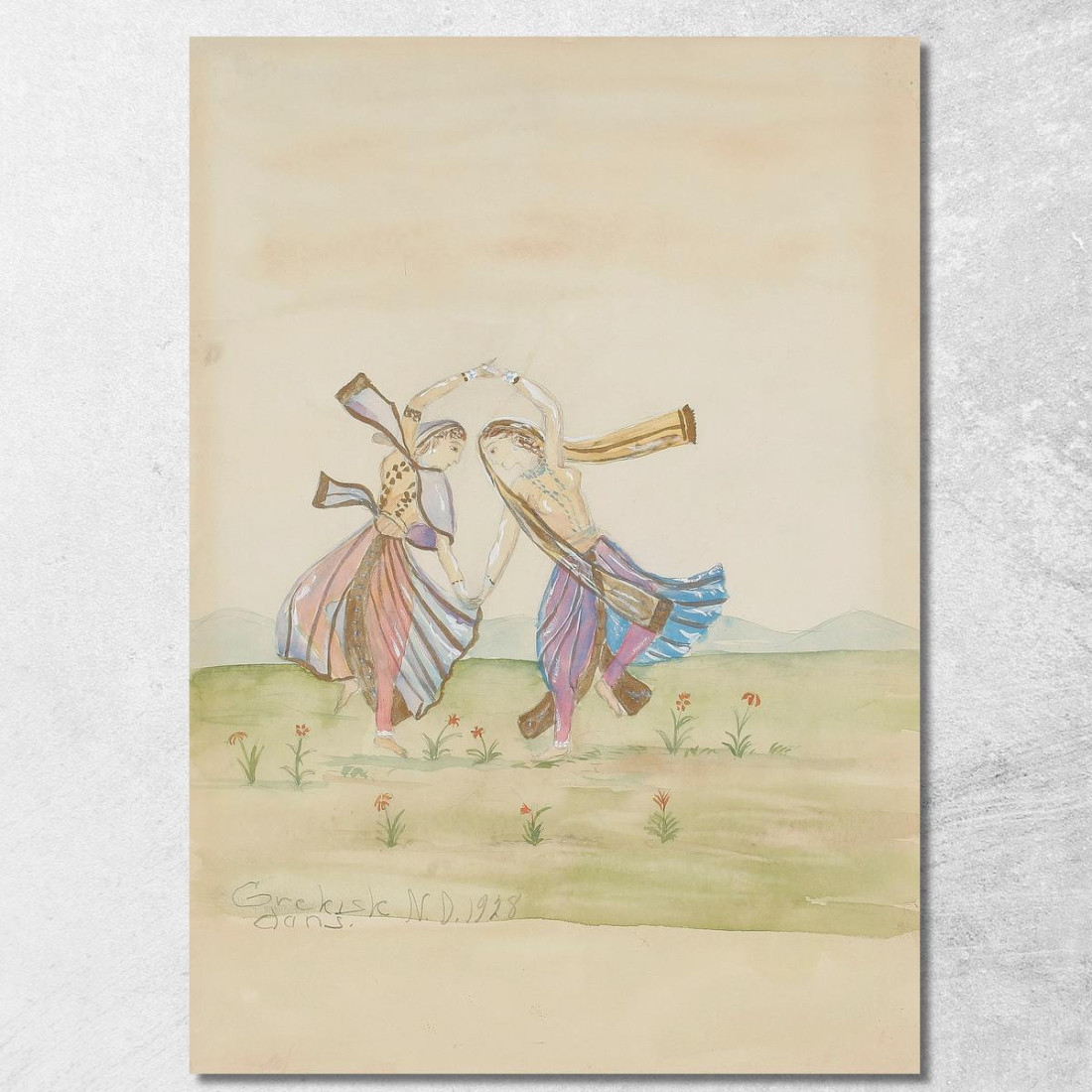 Danza Greca Nils Dardel ndr18 quadro stampato su tela Danza Greca Nils Dardel ndr18 quadro stampato su tela