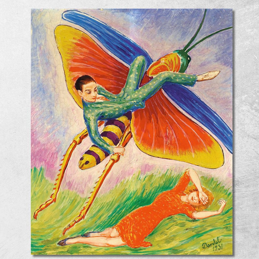 La Cavalletta Nils Dardel ndr19 quadro stampato su tela La Cavalletta Nils Dardel ndr19 quadro stampato su tela