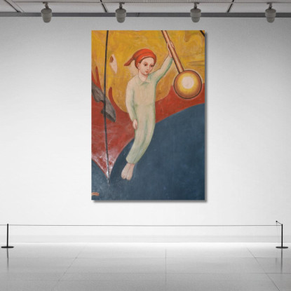 Sandman Nils Dardel ndr22 quadro stampato su tela