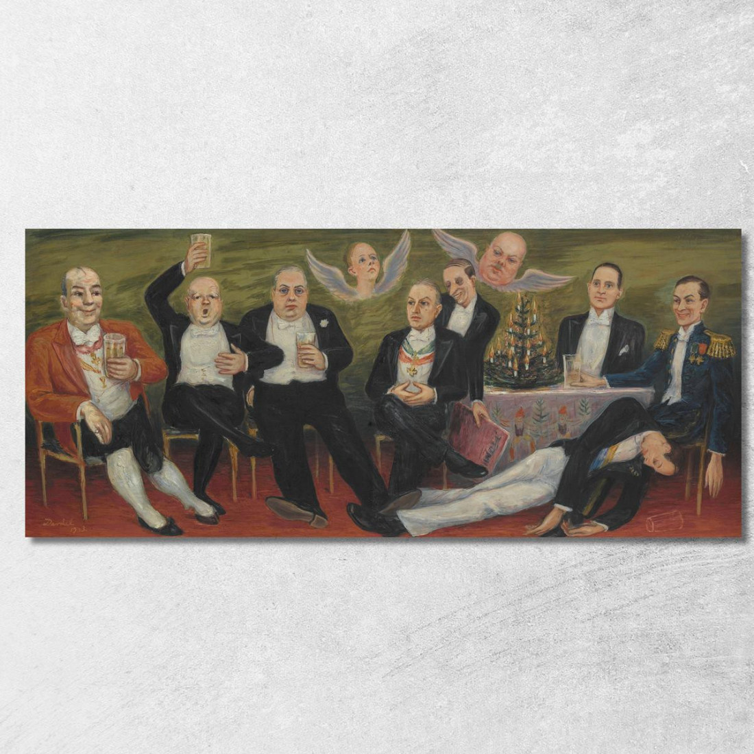 Il Piccolo Club Della Vigilia Di Natale Nils Dardel ndr29 quadro stampato su tela Il Piccolo Club Della Vigilia Di Natale Nils Dardel ndr29 quadro stampato su tela