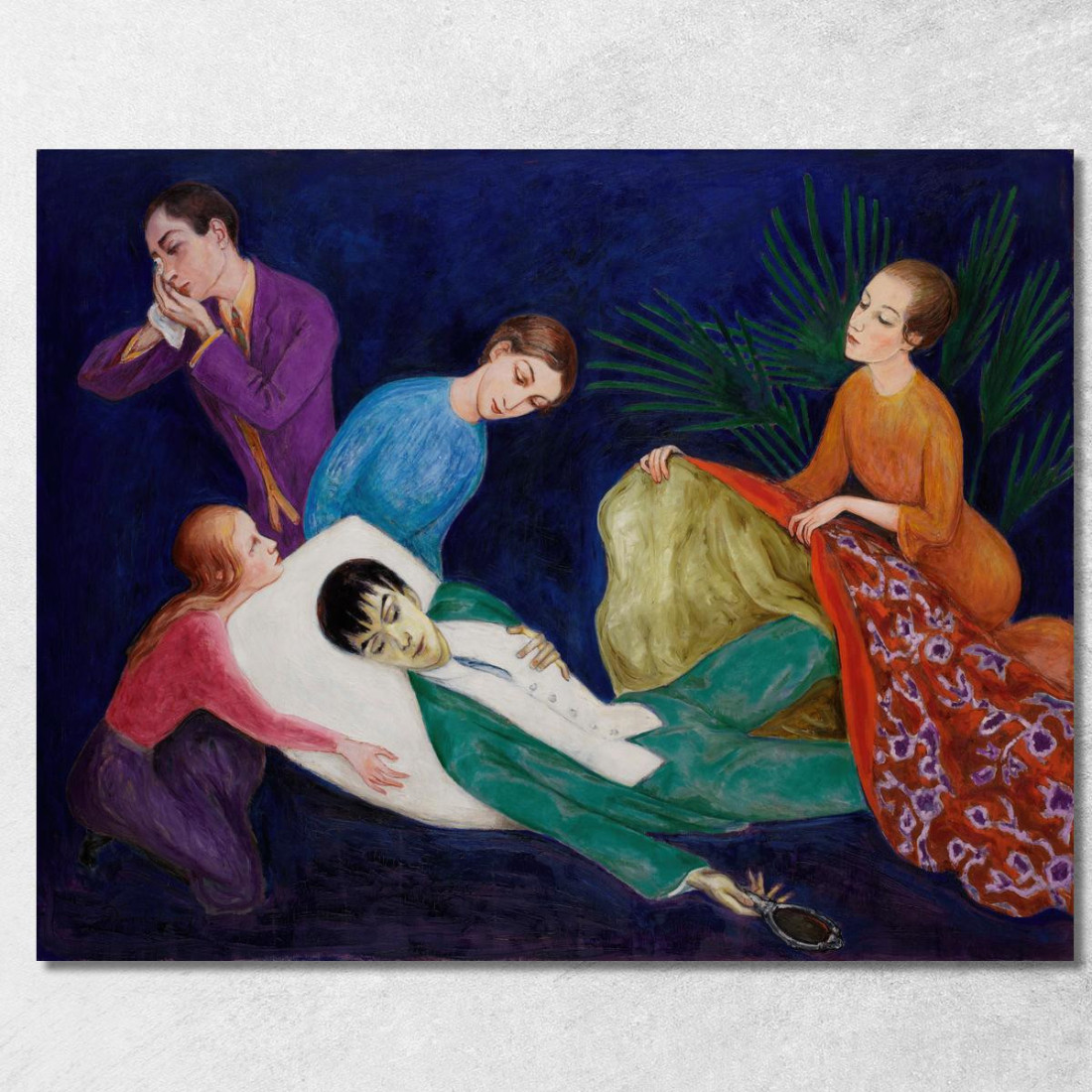 Il Dandy Morente Nils Dardel ndr44 quadro stampato su tela Il Dandy Morente Nils Dardel ndr44 quadro stampato su tela