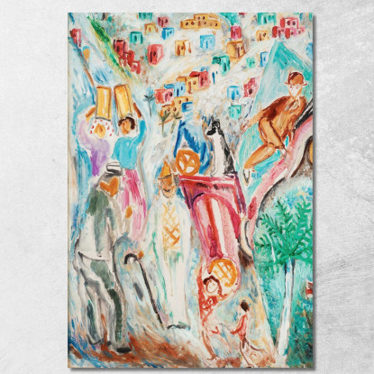 Il Turista A Tenerife Nils Dardel ndr49 quadro stampato su tela