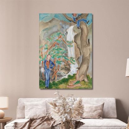 Corteggiamento Marinaio Hildesborg Nils Dardel ndr51 quadro stampato su tela
