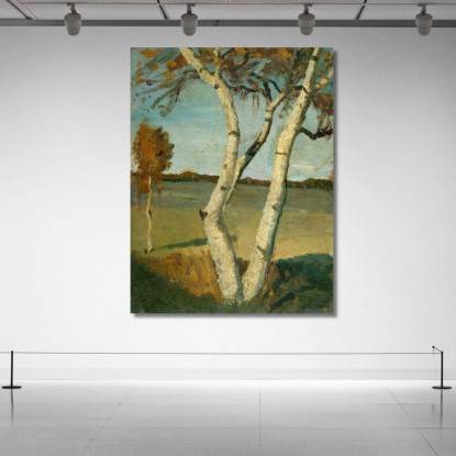 Betulla In Un Paesaggio Paula Modersohn-Becker pmb1 quadro stampato su tela
