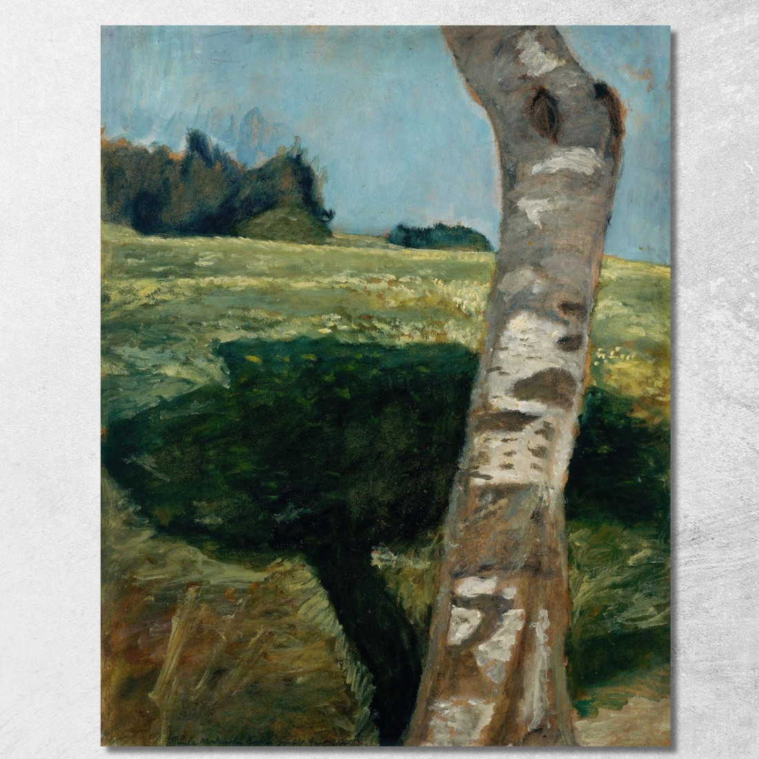 Tronco Di Betulla Paula Modersohn-Becker pmb2 quadro stampato su tela Tronco Di Betulla Paula Modersohn-Becker pmb2 quadro stampato su tela
