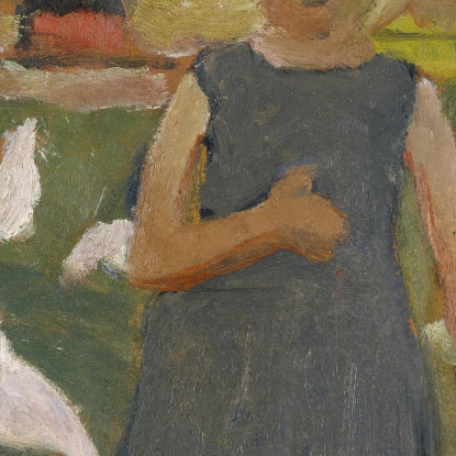 Bambini Con Oche Paula Modersohn-Becker pmb27 quadro stampato su tela