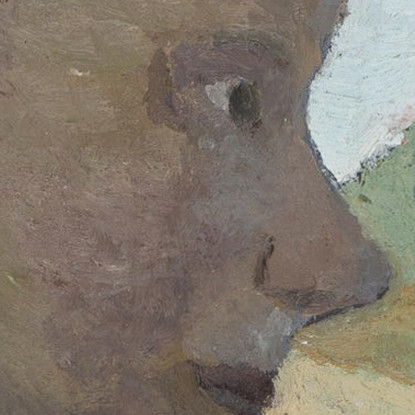 Ritratto Di Una Ragazza Paula Modersohn-Becker pmb35 quadro stampato su tela