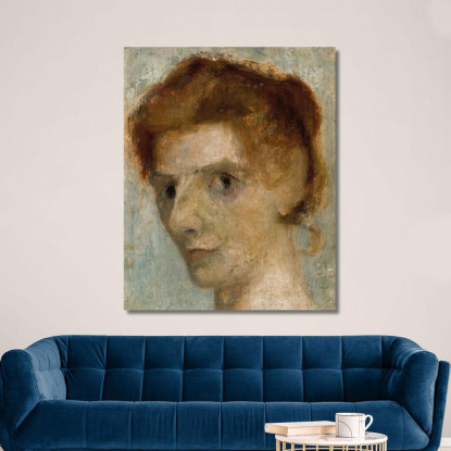 Autoritratto Paula Modersohn-Becker pmb43 quadro stampato su tela
