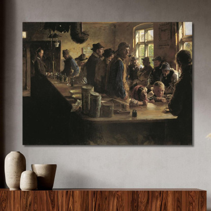 Al Negozio Di Alimentari Quando Non C'È Pesca Peder Severin Krøyer psk10 quadro stampato su tela