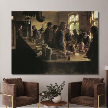Al Negozio Di Alimentari Quando Non C'È Pesca Peder Severin Krøyer psk10 quadro stampato su tela