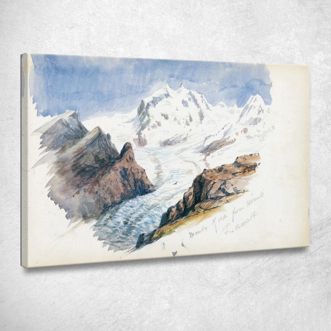 Monte Rosa Dall'Hornli Zermatt John Singer Sargent jss170 quadro stampato su tela Monte Rosa Dall'Hornli Zermatt John Singer Sargent jss170 quadro stampato su tela