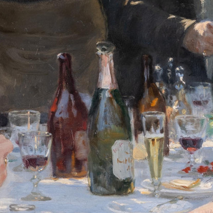 Hip Hip Hurrah! Festa Degli Artisti A Skagen Peder Severin Krøyer psk25 quadro stampato su tela