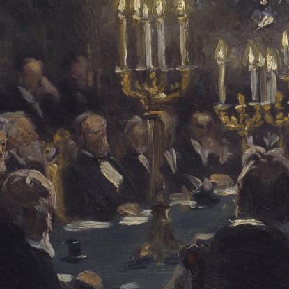 Bozzetto Compositivo Per 'Una Riunione Nella Società Delle Scienze' Peder Severin Krøyer psk31 quadro stampato su tela