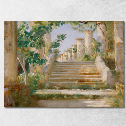 Loggia A Ravello Peder Severin Krøyer psk33 quadro stampato su tela