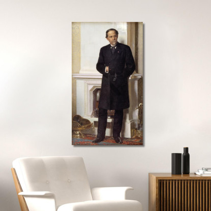 Ritratto Dell'Architetto F. Meldahl Peder Severin Krøyer psk42 quadro stampato su tela