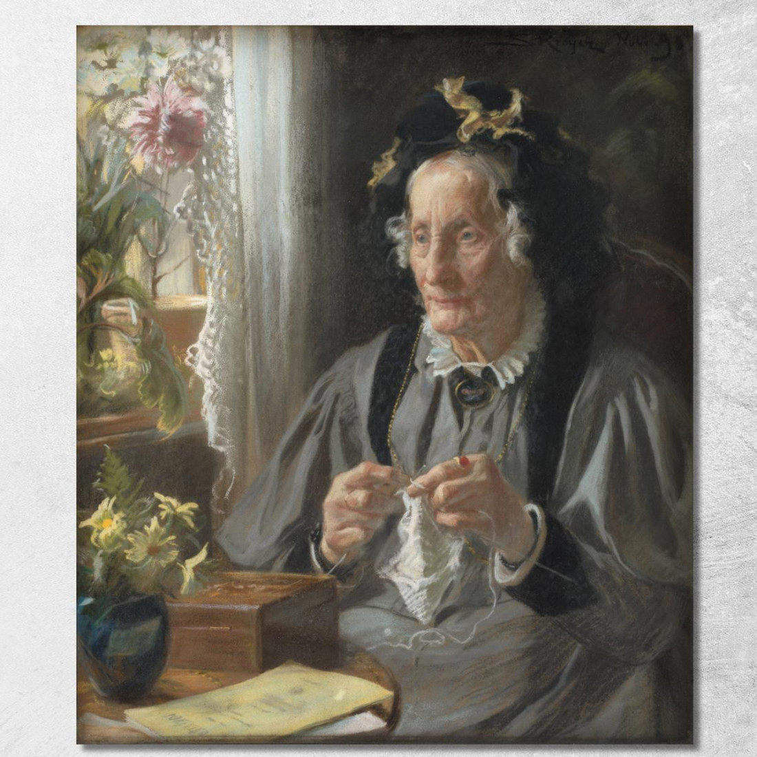 Ritratto Della Consigliera S.A. Casse Nata Engelbreth Peder Severin Krøyer psk45 quadro stampato su tela Ritratto Della Consigliera S.A. Casse Nata Engelbreth Peder Severin Krøyer psk45 quadro stampato su tela