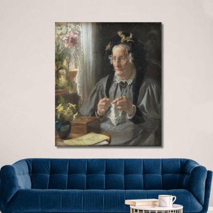 Ritratto Della Consigliera S.A. Casse Nata Engelbreth Peder Severin Krøyer psk45 quadro stampato su tela