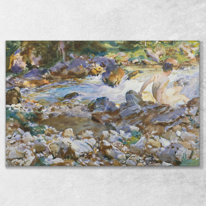 Ruscello Di Montagna John Singer Sargent jss174 quadro stampato su tela