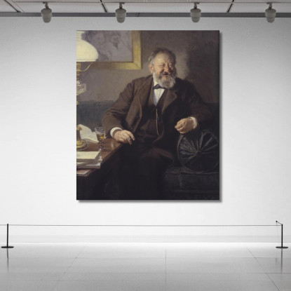 Lo Scrittore Sophus Schandorph Peder Severin Krøyer psk58 quadro stampato su tela