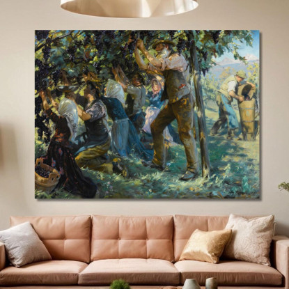 Vendemmia In Tirolo Peder Severin Krøyer psk65 quadro stampato su tela