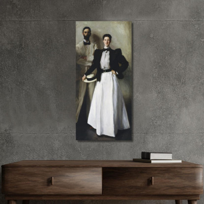 Il Signor E La Signora I N Phelps Stokes John Singer Sargent jss178 quadro stampato su tela