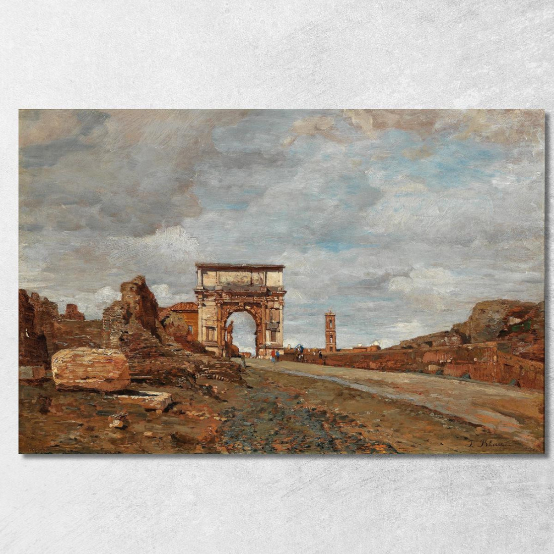 Arco Di Tito Vespasiano Tina Blau tbl13 quadro stampato su tela Arco Di Tito Vespasiano Tina Blau tbl13 quadro stampato su tela