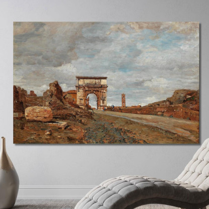 Arco Di Tito Vespasiano Tina Blau tbl13 quadro stampato su tela