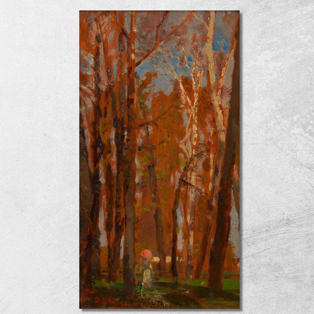 Alberi Del Prater Tina Blau tbl48 quadro stampato su tela