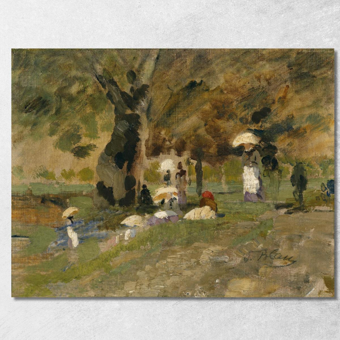 Giorno D'Estate Nel Prater Tina Blau tbl53 quadro stampato su tela Giorno D'Estate Nel Prater Tina Blau tbl53 quadro stampato su tela