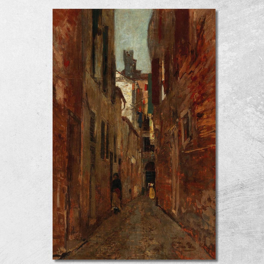 Scena Di Strada A Venezia Tina Blau tbl58 quadro stampato su tela Scena Di Strada A Venezia Tina Blau tbl58 quadro stampato su tela