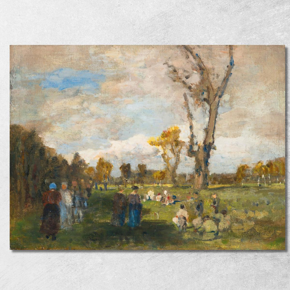 Domenica Nei Giardini Del Prater Tina Blau tbl60 quadro stampato su tela Domenica Nei Giardini Del Prater Tina Blau tbl60 quadro stampato su tela