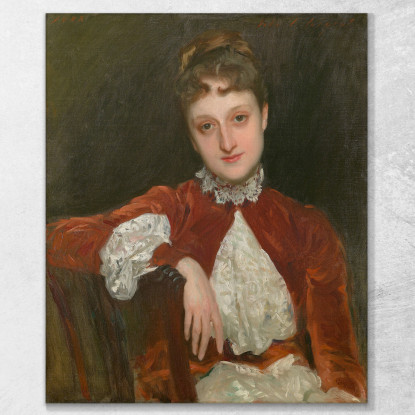 La Signora Charles Deering Marion Denison Whipple John Singer Sargent jss187 quadro stampato su tela